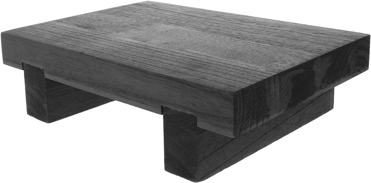Houten Kleine Opstapkruk met Antislip Oppervlak Brede Stabiele Voetsteun Multifunctioneel voor Keuken Badkamer Slaapkamer Plantenstandaard