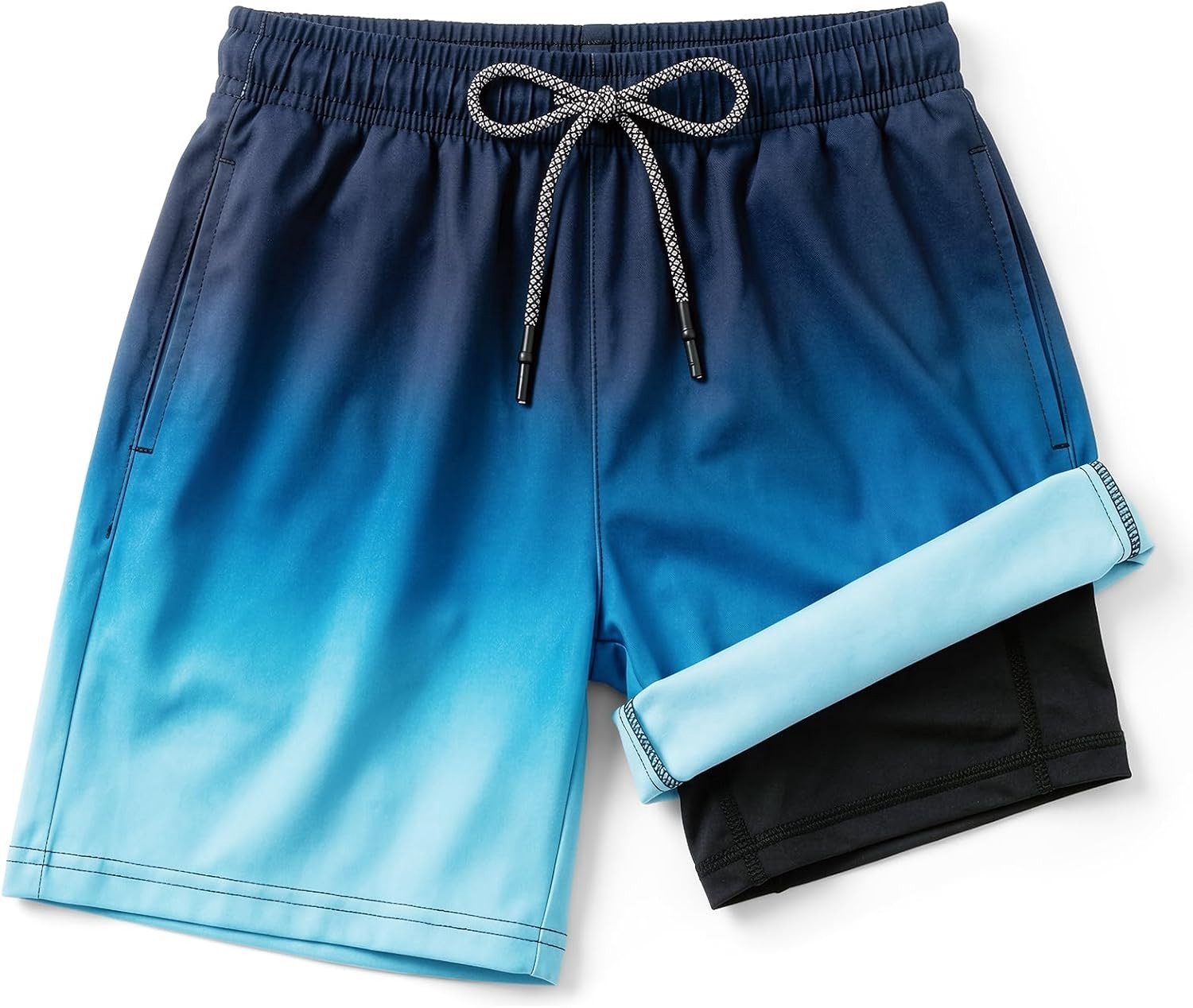 Zwemshorts voor Jongens met Compressievoering voor Kinderen van 7-14 Jaar, Ideaal voor Zwemmen en Strandactiviteiten