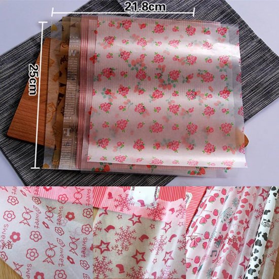 50 stuks / partij wax food grade papier | Paper Food Wrappers 1 United States — afbeelding 2