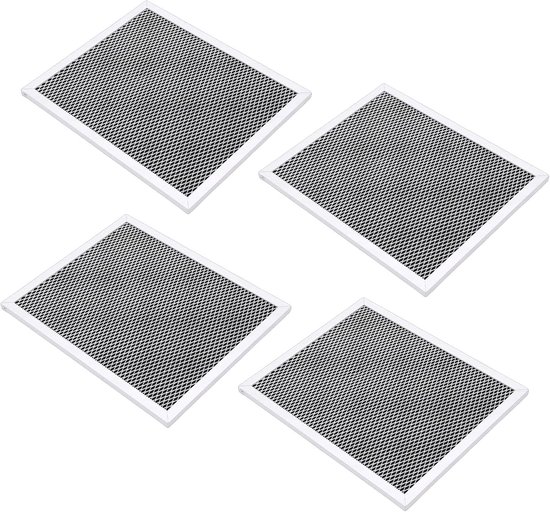 lyrlody Afzuigkapfilter, Aluminium en Koolstofvezel, Efficiënte Opvang van Olie, Vet en Geur, 4-pack Compatibel met Afzuigkap Maat 10,43 X 8,74 X 0,39 Inch voor Gezond Koken — afbeelding 3