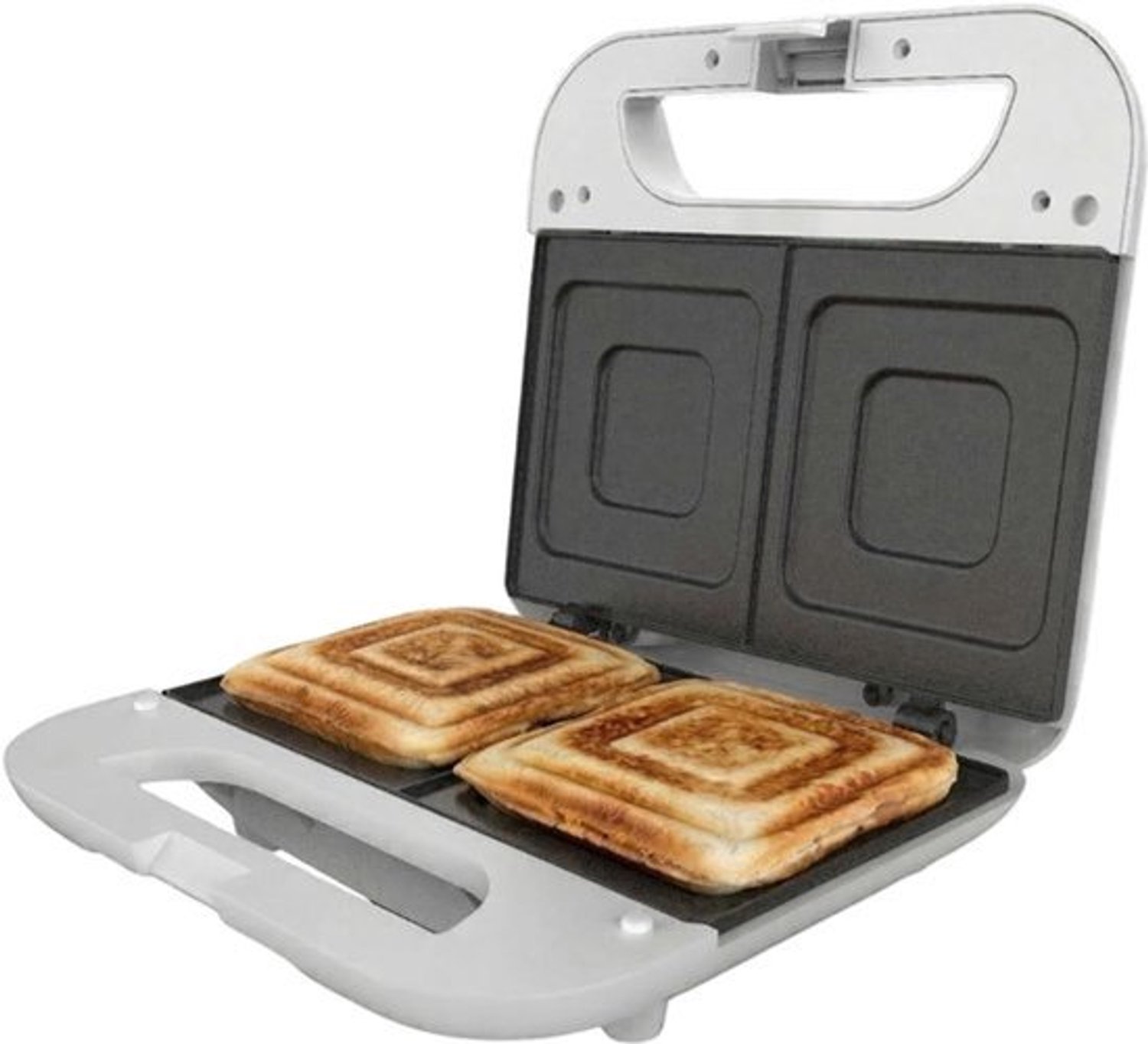 Sandwichmaker 750w - Voor 2 Tosti's - Vierkante Anti-aanbakplaten
