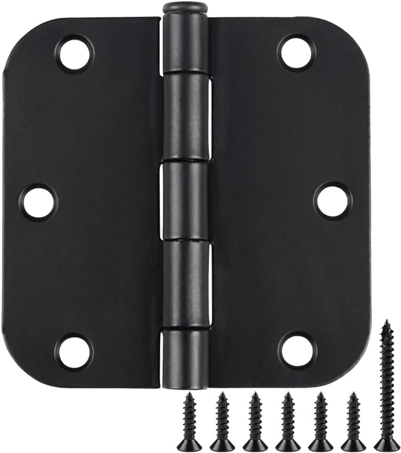 Scharnieren 3-1/2" x 3,5", 5/8 straal, mat zwart 3 ½ inch 42 Pack