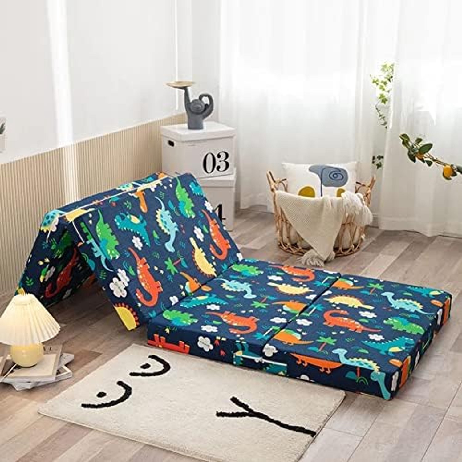 Opvouwbare matras voor slaapkamer en kantoor, zacht en dik slaapkussen voor gasten, kamperen en tijdelijk bed, ruimtebesparend ontwerp