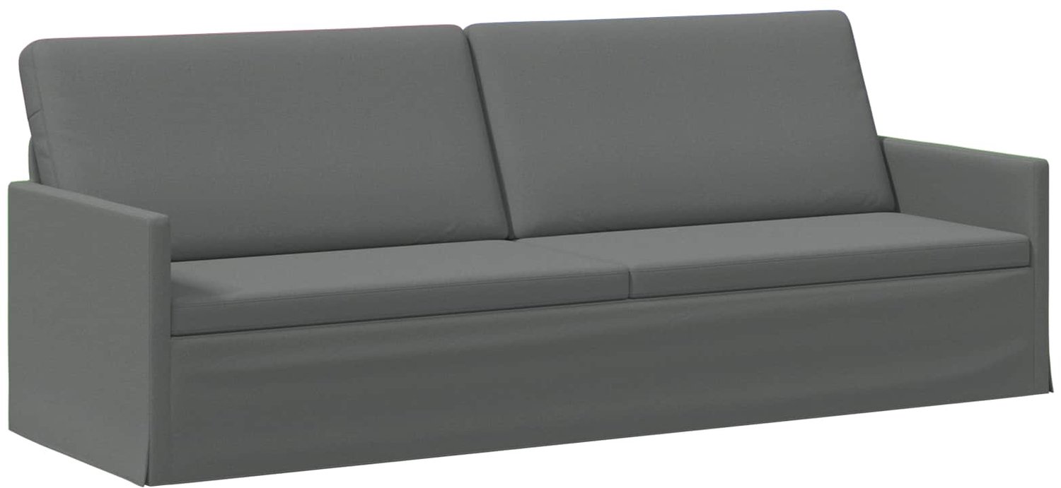 vidaXL 3-zits - sofa - Donkergrijs - 220 - x - 81 - x - 82 - cm - Stof