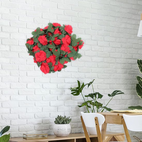 6 Stuks Imitatierozen Rotan Eindplantenbakken Eucalyptus Groene Blad Slinger Rail Bloemen Feestdecoraties Cordyline Imitatie Hortensia Kunstmatige Rozenboom Mand Mini Zijden Doek — afbeelding 4