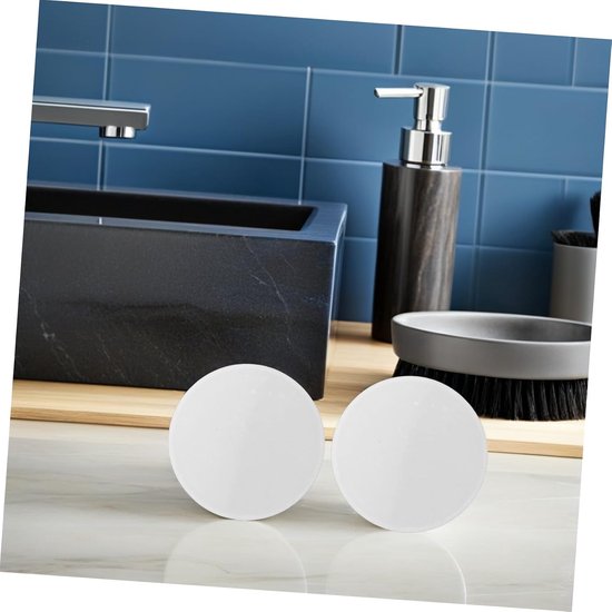 2 Stuks Stenen Massage-Accessoires Voor Massagestenen Massagestenen Voetmassagestenen Voetverzorgingsmassage-Tool Massagezoutrots Wit — afbeelding 3