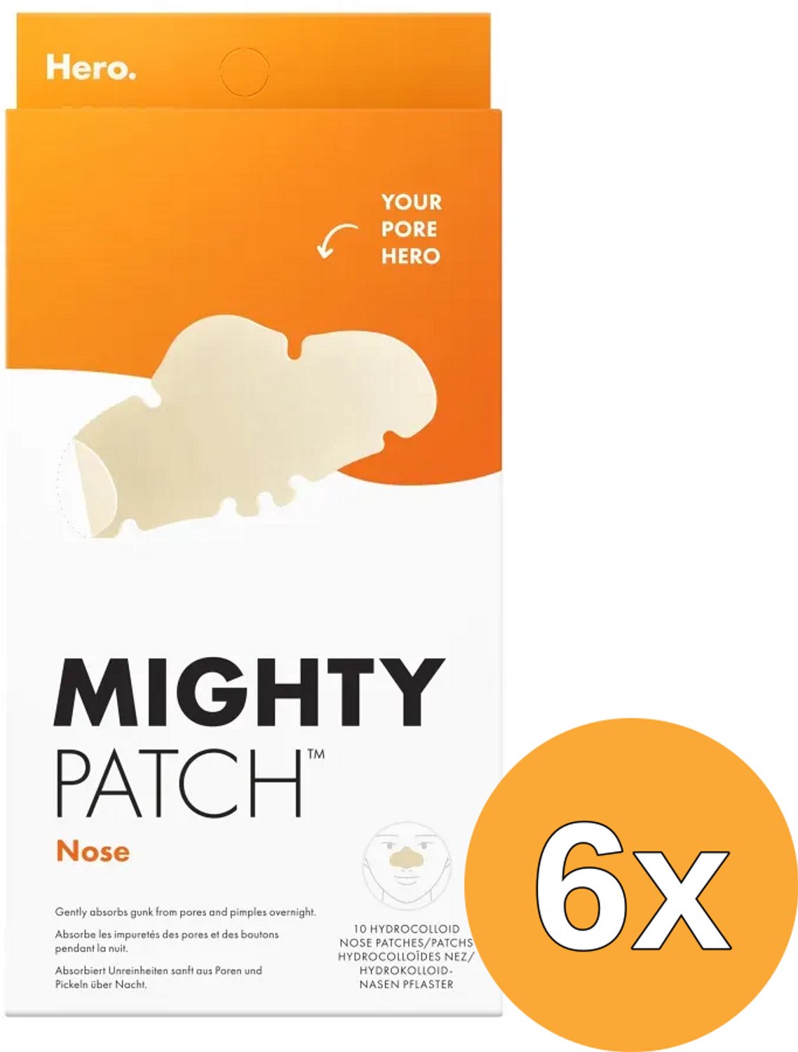 6x Hero Mighty Patch Nose (10 stuks)
