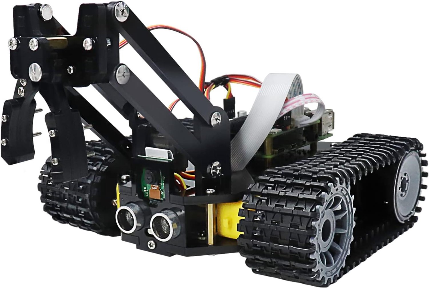 Tank robot kit voor Raspberry Pi 5/4/3 B+ - Crawler chassis - Obstacle avoidance - Geschikt voor beginners - ShopVlot
