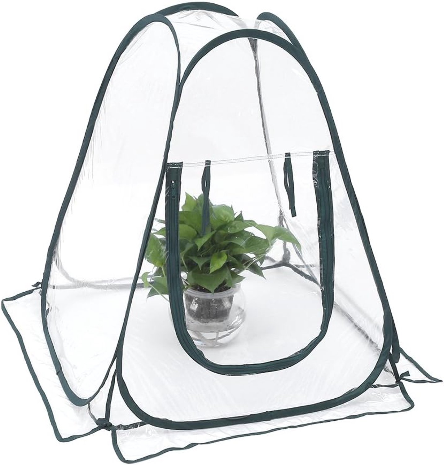 Tuinplanten Tent, Transparante Draagbare Mini Kas Pop Up Kweekhuis, Opvouwbare PVC Waterdichte Tuinplanten & Bloemen Cover Tent