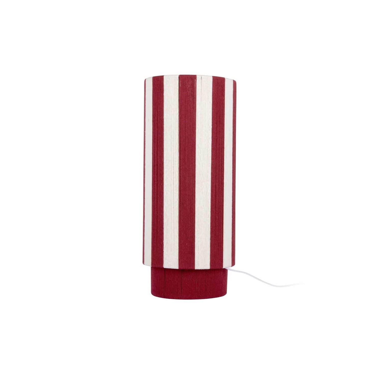 Leitmotiv Tafellamp Vienna Stripes - Bordeauxrood - 25x25x58cm - Scandinavisch