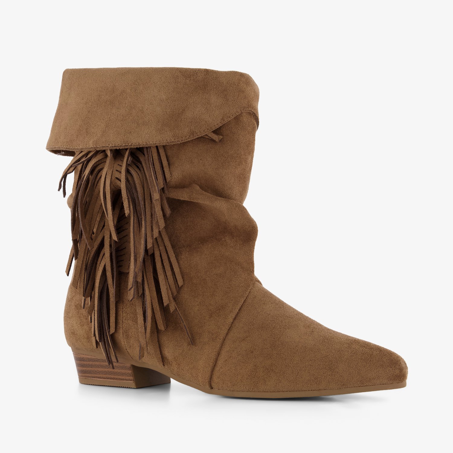 Nova dames boots met franjes bruin - Maat 42