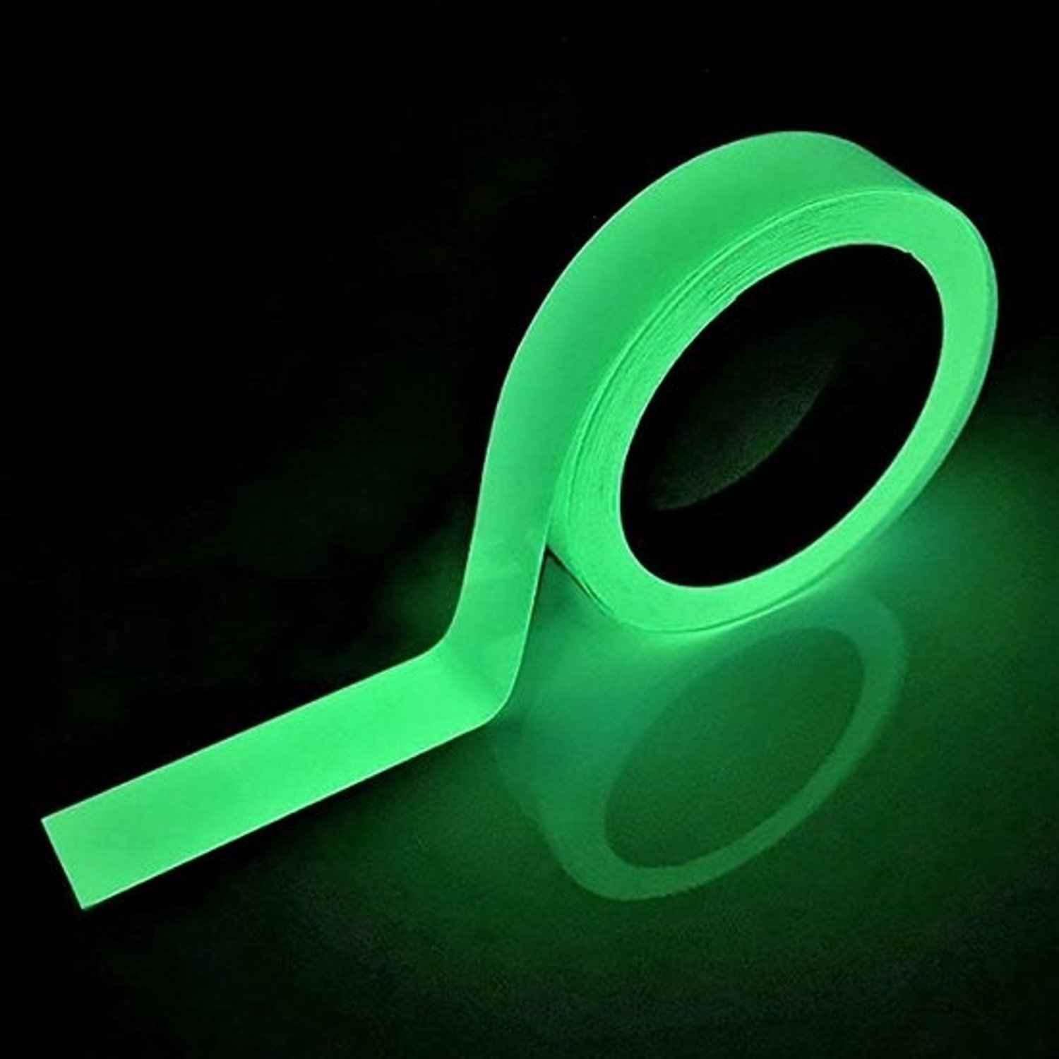 Fluorescerend plakband 10m - Lichtgevende neonmarkeringstape 10mm groen