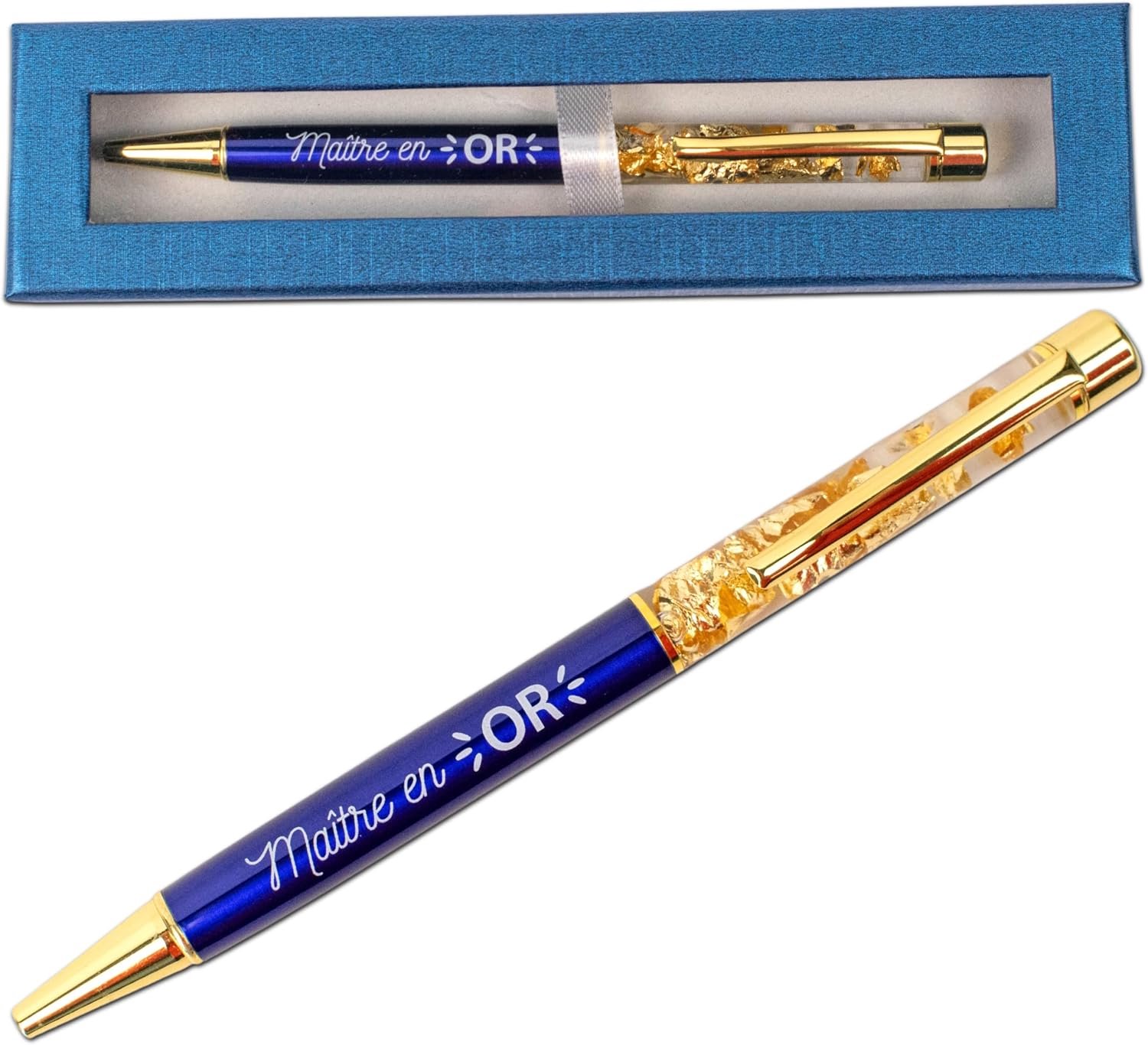 Ernestine - ballpoint pen - gold glitter - golden master - ShopVlot