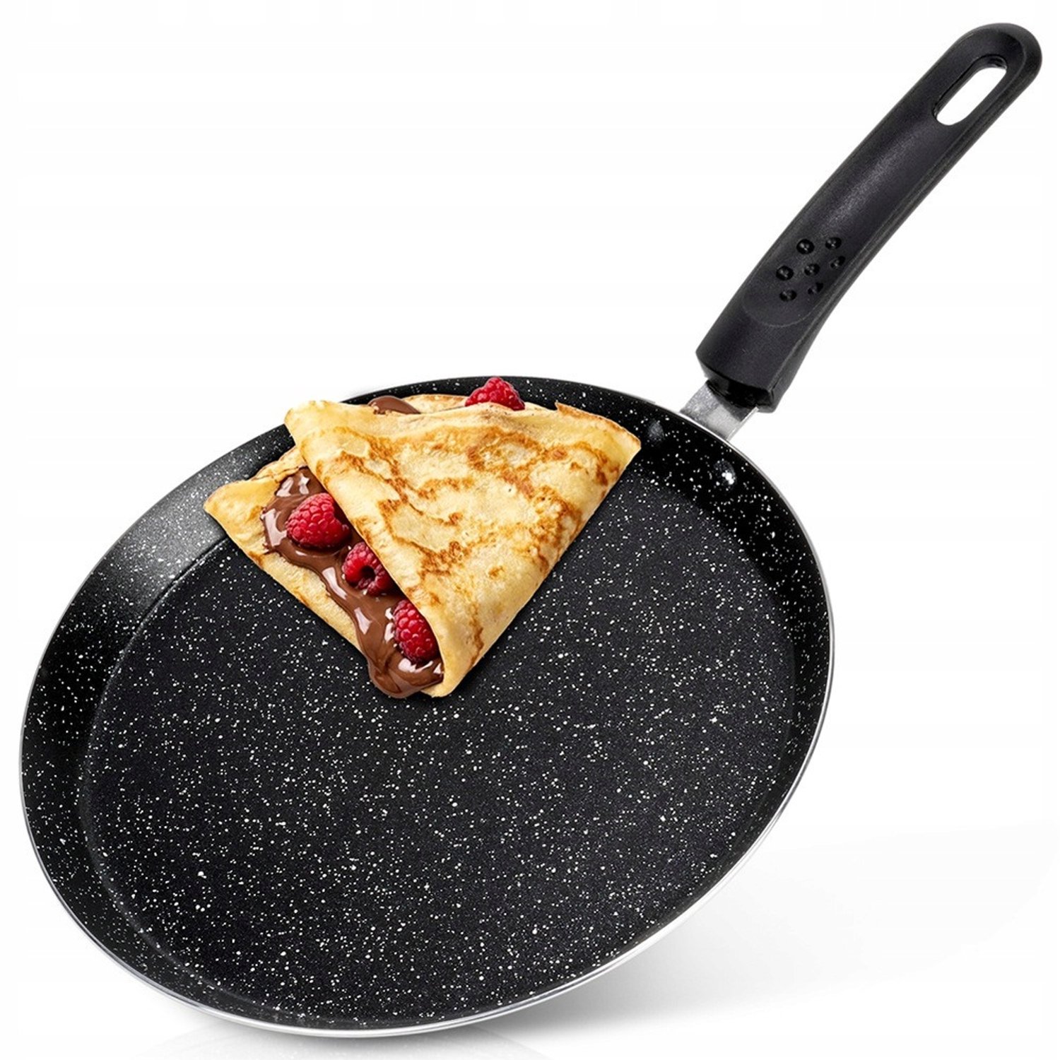 Granit Pannenkoekenpan 24 cm - Anti-aanbak, Geschikt voor Alle Fornuizen