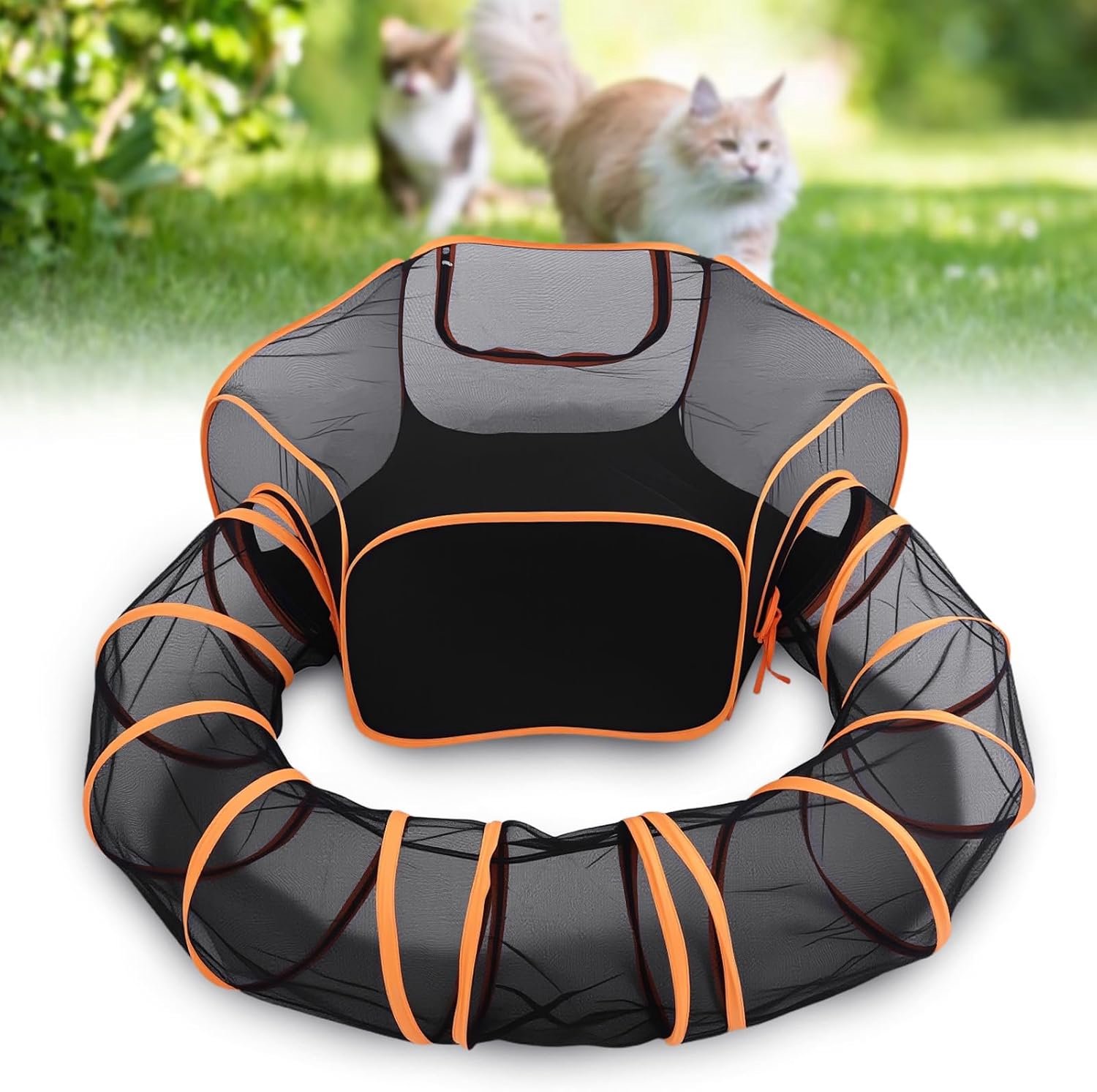 Draagbare Kattentent voor Buiten, Opvouwbaar Kattenverblijf voor Indoor Katten, Ademend Kattenren voor Kleine Dieren