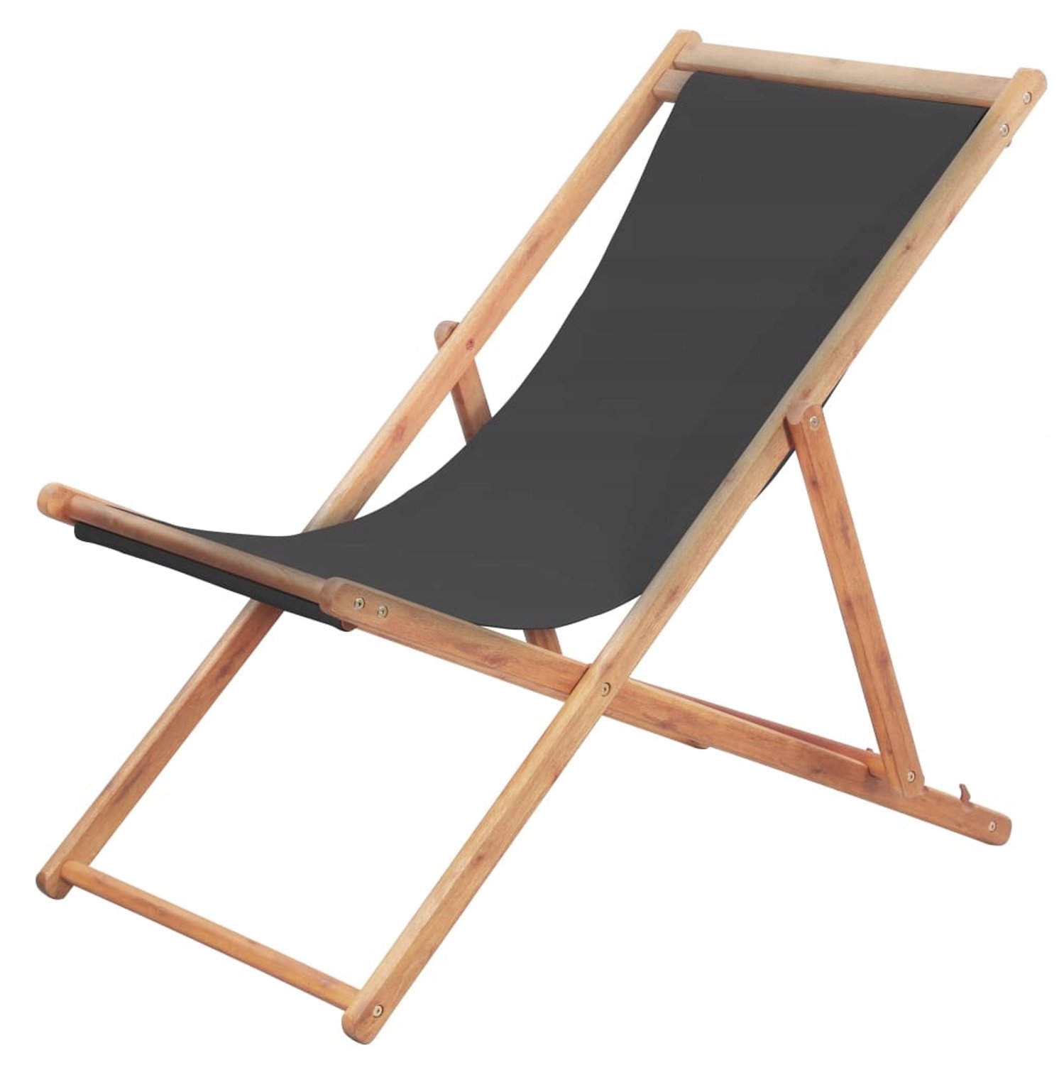 Houten Ligstoel Tuin, Balkon, Strand - Verstelbaar in 3 Posities