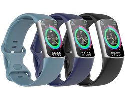 Astorgos Sport Bands Compatible with Fitbit Charge 6/Charge 5, S/M, 3 Pack - ShopVlot