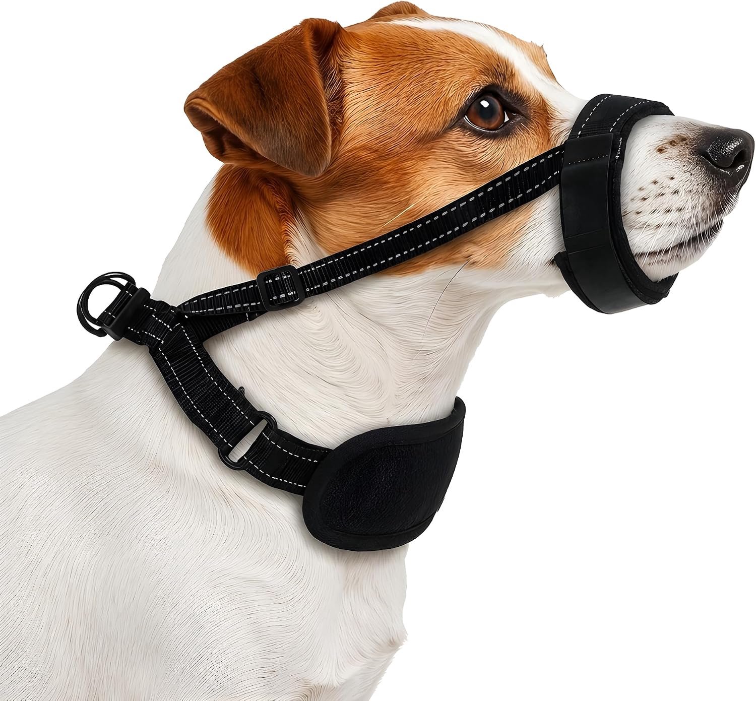 Hondenmuilkorf met riembevestiging, muilkorf voor honden van gemiddelde - ShopVlot
