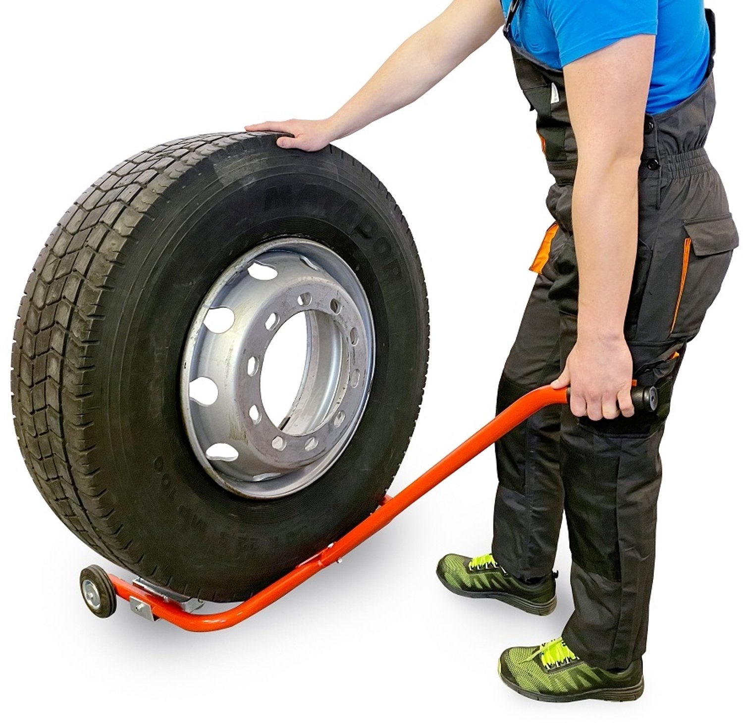 Wielozijdig bandenwieltransportkarretje voor vrachtwagens, 127 kg
