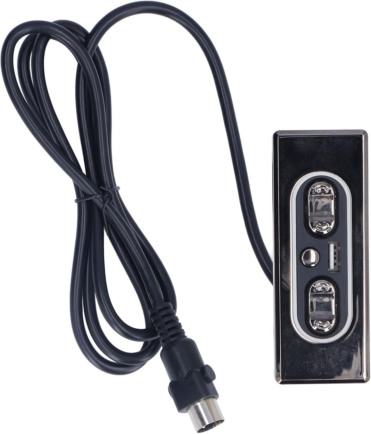 5-pins Elektrische Bank/fauteuil-bedieningsschakelaar met 5 Knoppen, Handmatige Motor en USB-oplaadpoort voor Hoogteverstelling en Comfortabel Gebruik