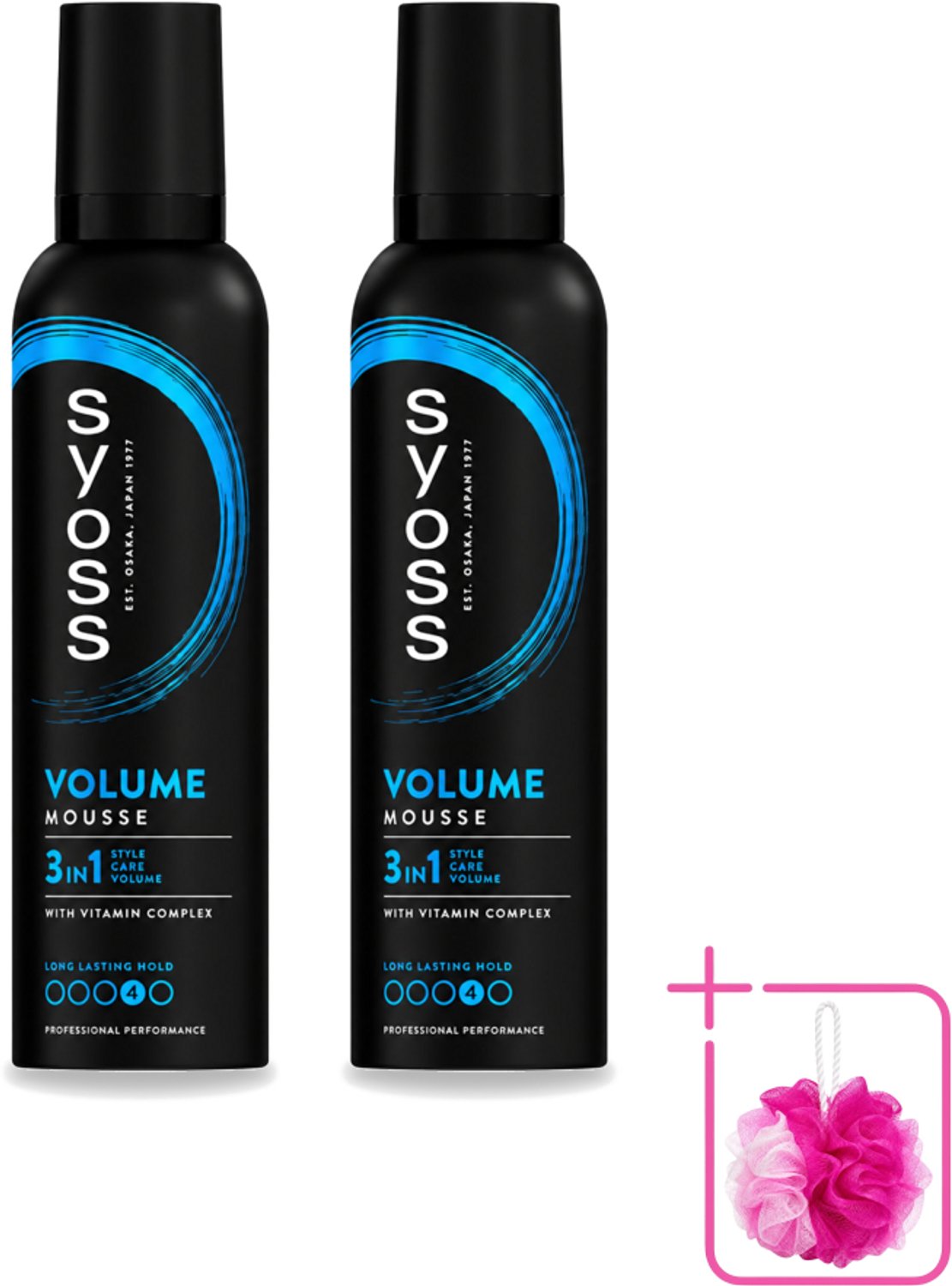 2 x Syoss - Volume - Haarmousse - Langdurige Volume - 250 ml - Bulkverpakking - Haarmousse volume - Salonkwaliteit haar