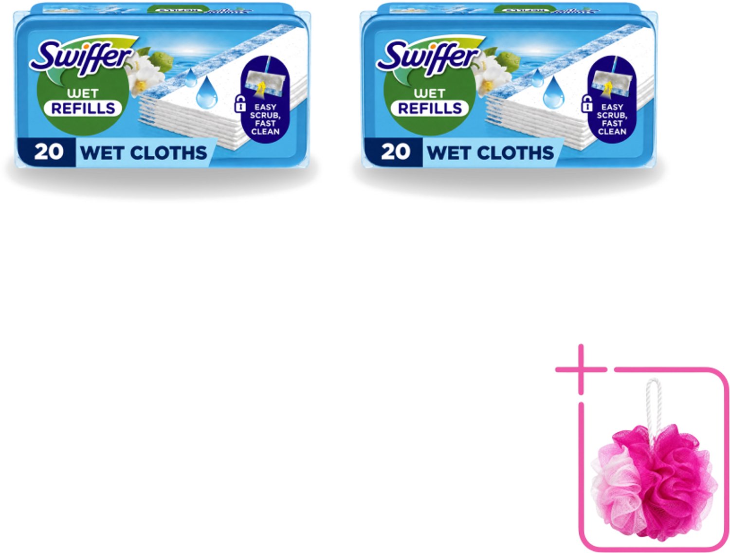 2 x Swiffer - Vloerdoekjes – Morning Fresh – 20 doekjes - Bulkverpakking - Vloerdoekjes navullingen - Douchemop - Schoonmaken vloer