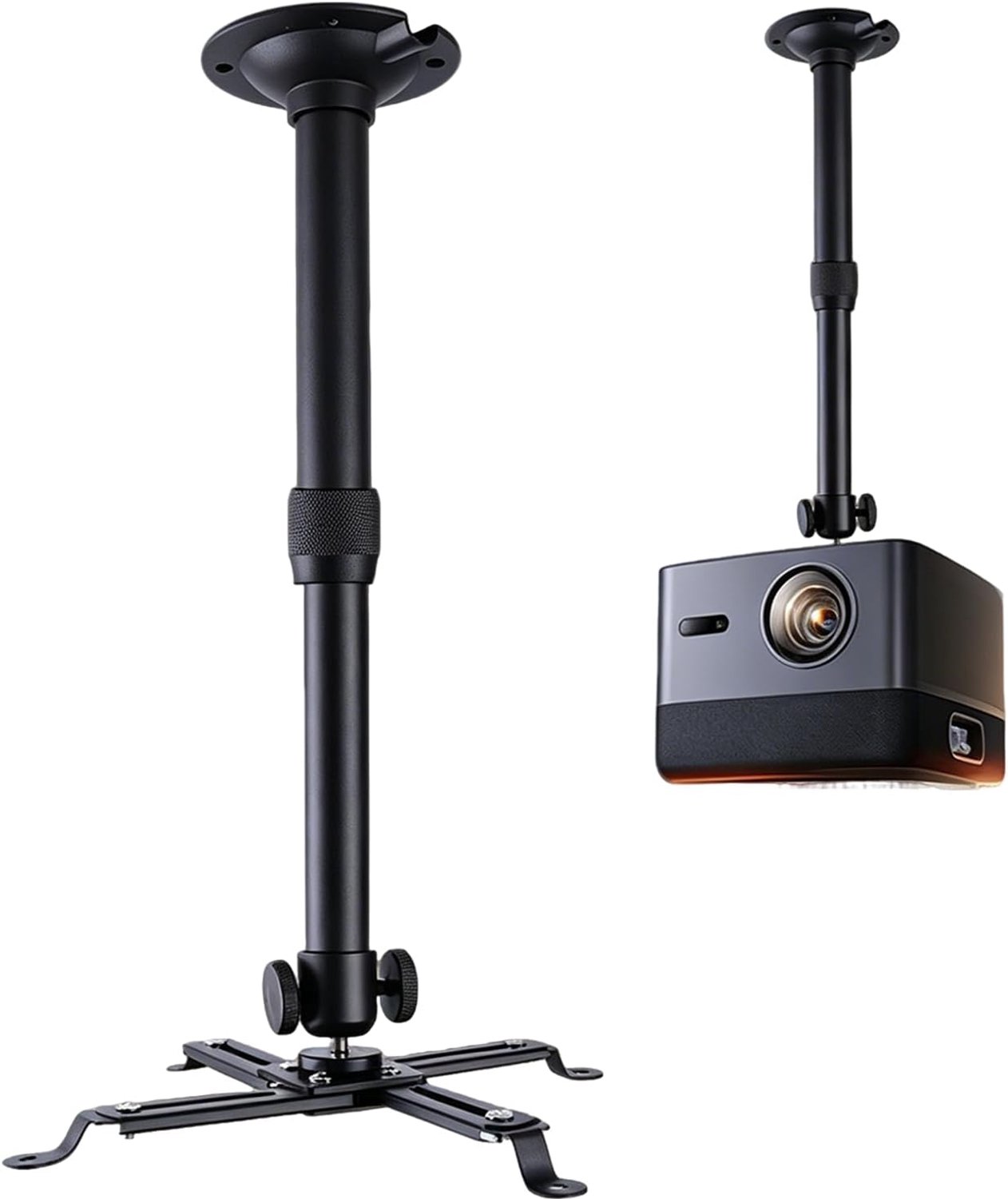 Projectorhouder plafondbeugel - verstelbaar 20-40 cm - universeel - ideaal voor presentaties - ShopVlot