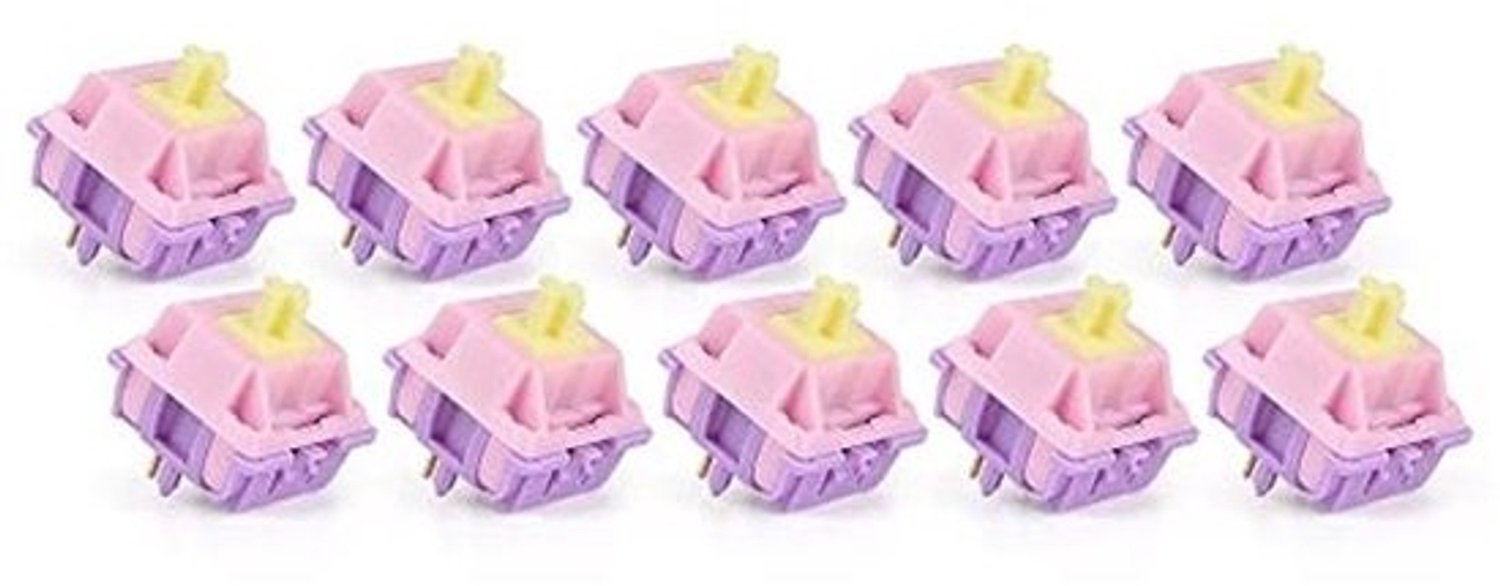 lineaire RGB 5-pin-schakelaars - voor mechanisch gamingtoetsenbord - 10 stuks
