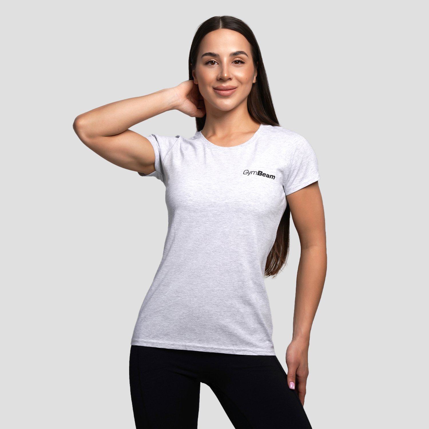 GymBeam Dames Basic T-shirt Heather Grijs S