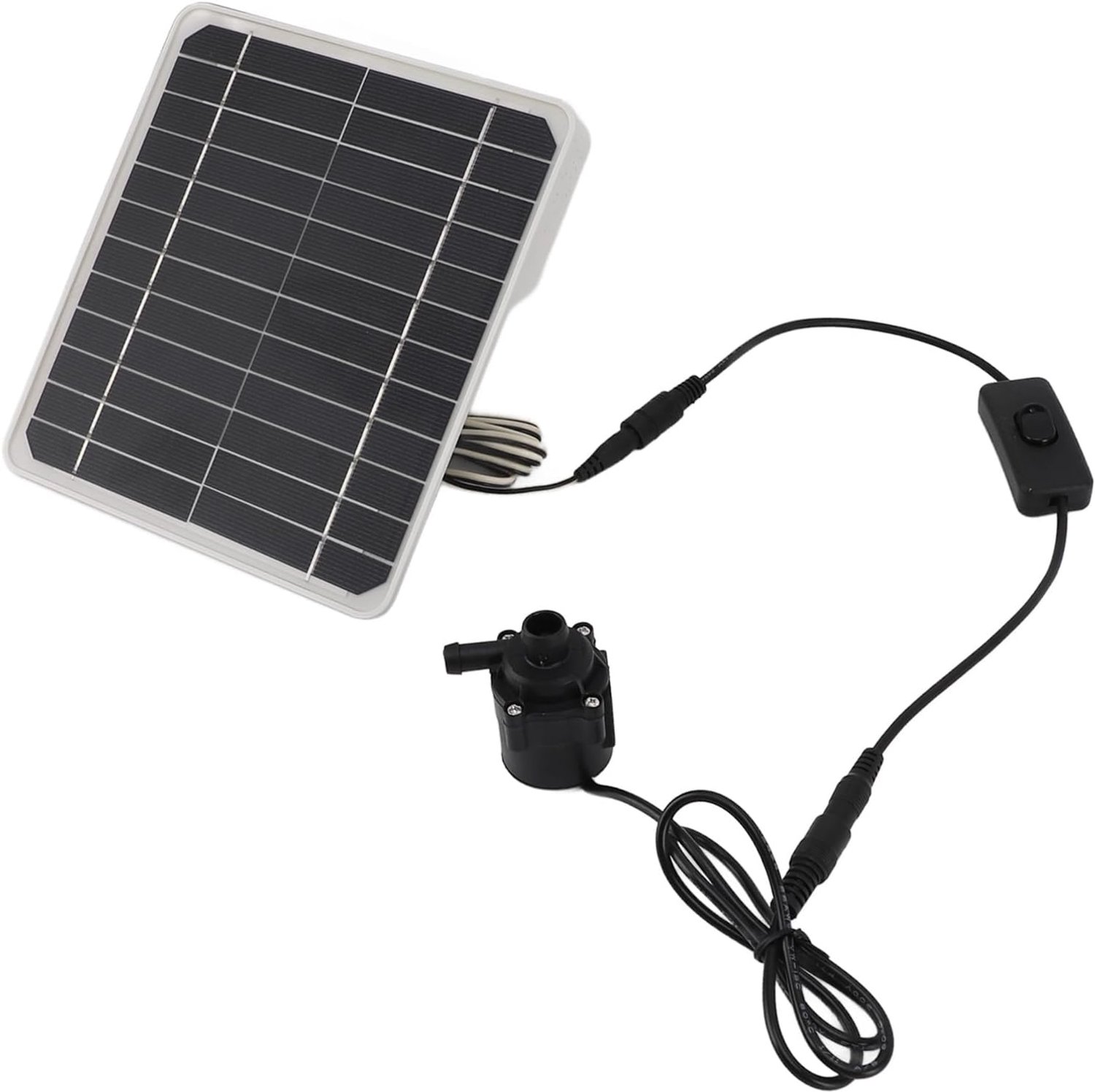 50W Zonne-waterpompset, Energieopslagfunctie, 800L / H Verstelbare Zonne-fonteinpomp voor Gebruik in Tuin en Vijver