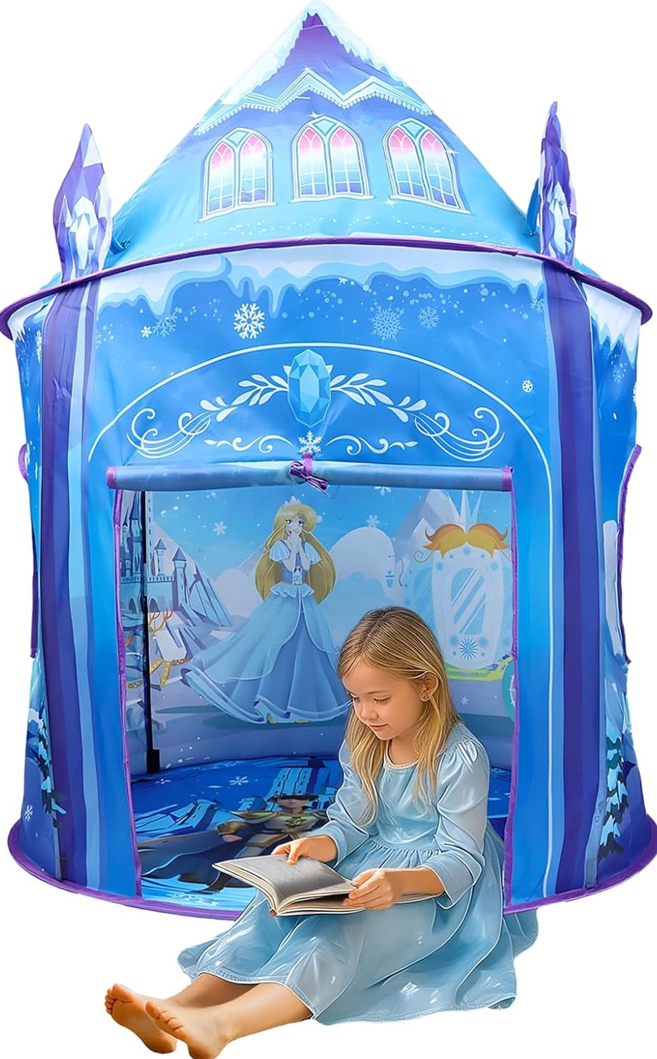 Prinsessenkasteel Speeltent Kinderen 96x131cm Opvouwbaar Speelhuis