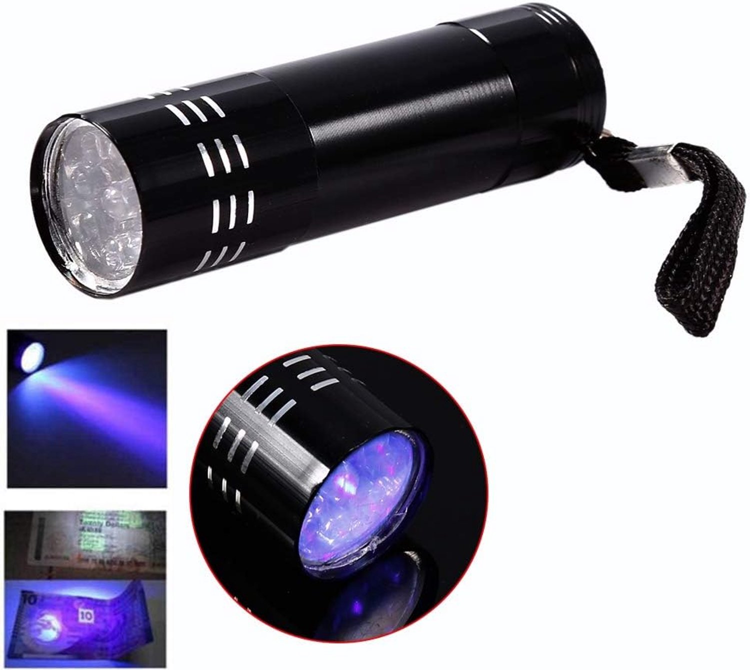 Annadue 9 LED UV Zaklamp Ultraviolet Blacklight