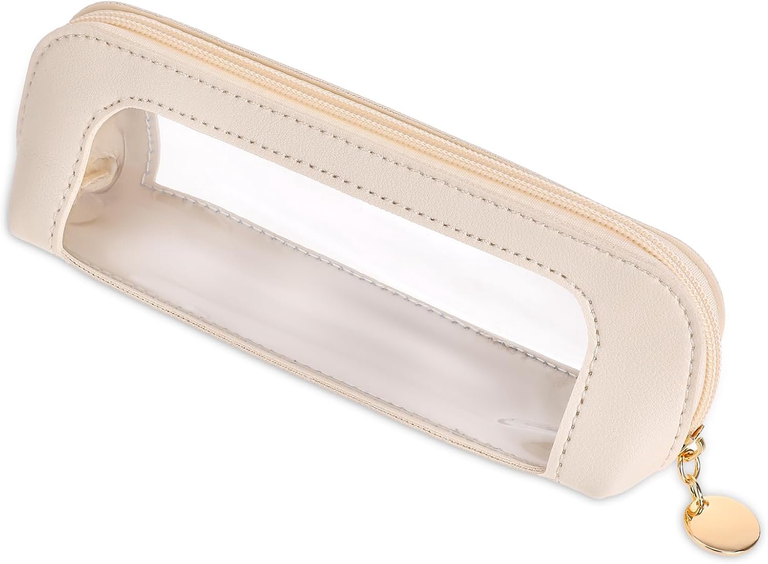 Make-up Tas Dames ，Transparante Make-up Organizer – Waterdichte PU Toilettas met Rits ，Compacte Cosmeticatas– Kleine Reistas voor Cosmetica en Make-upkwasten