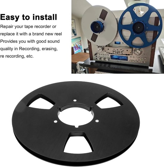 Lege Winding Spool van 10.5 Inch, RVS Schroeven, Tape Reel voor Creatieve Projecten en DIY Gebruik — afbeelding 3