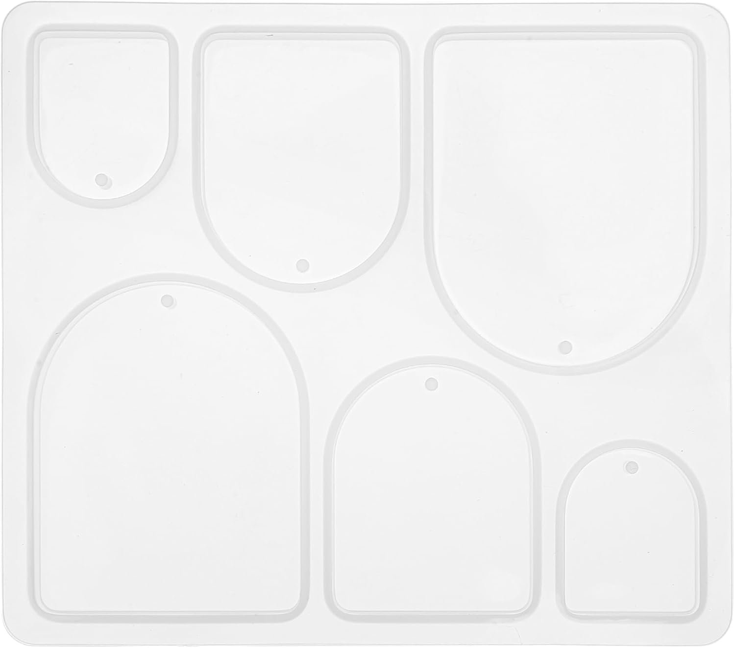 Sieraden epoxyhars vormen hanger halsketting oorbellen siliconen vormen druppelboog sieraden giethars mallen gietvormen, wit