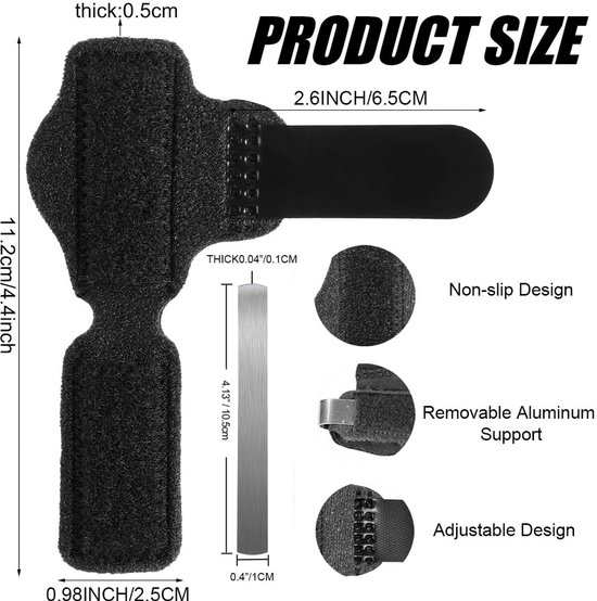 Toe Splint voor gebroken teen - Steun en rechtzetten van hamertenen - 2 stuks voor optimale comfort en herstel — afbeelding 5