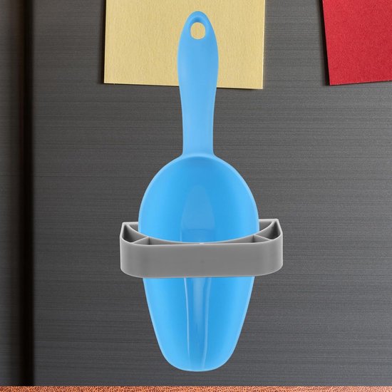 2 Stuks Magnetische Ijsschephouder voor Koelkast Vriezer Grijs Kunststof Geschikt voor Opal Ijsmakers Flexibel Te Plaatsen zonder Krassen — afbeelding 2