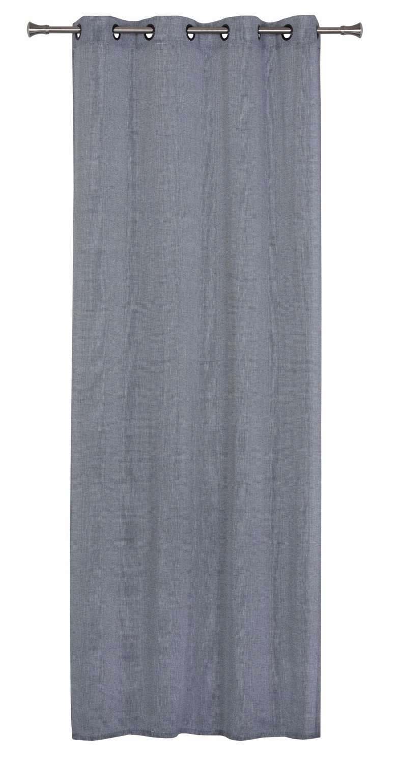 Gordijn Night Grijs 140x260 cm - Decoratief met Ophangringen