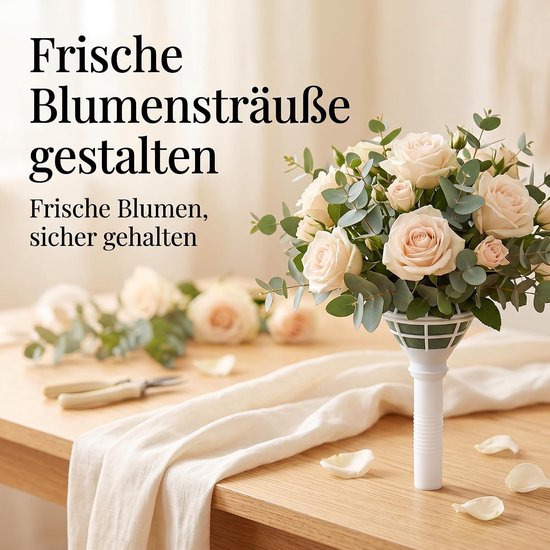 12 stuks bloemenboekethouders, schuimstof steekmassa bruid boeket houder nat schuim bloemschuim verse bloemen steekspons voor bruiloftsboeket waterval boeket bloemstuk — afbeelding 5