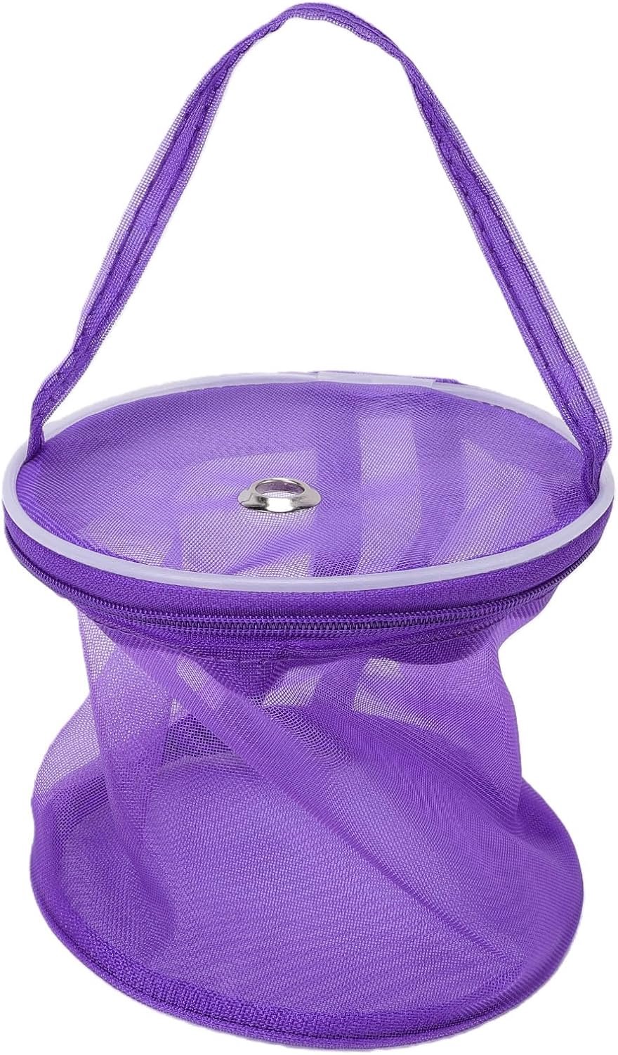 lyrlody Mini-garenopbergtas Nylon Gehaakte Brei-organizer 5,31 X 5,12 Inch met Grote Knoopsgaten Om Klitten Te Verminderen Draagbare Reisprojecttas voor Hobbyisten — afbeelding 5