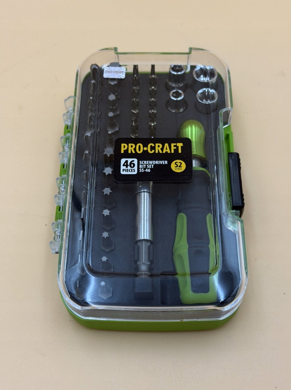 Procraft SS-46 Precisie Bit Set - 46 Delig - Staal S2