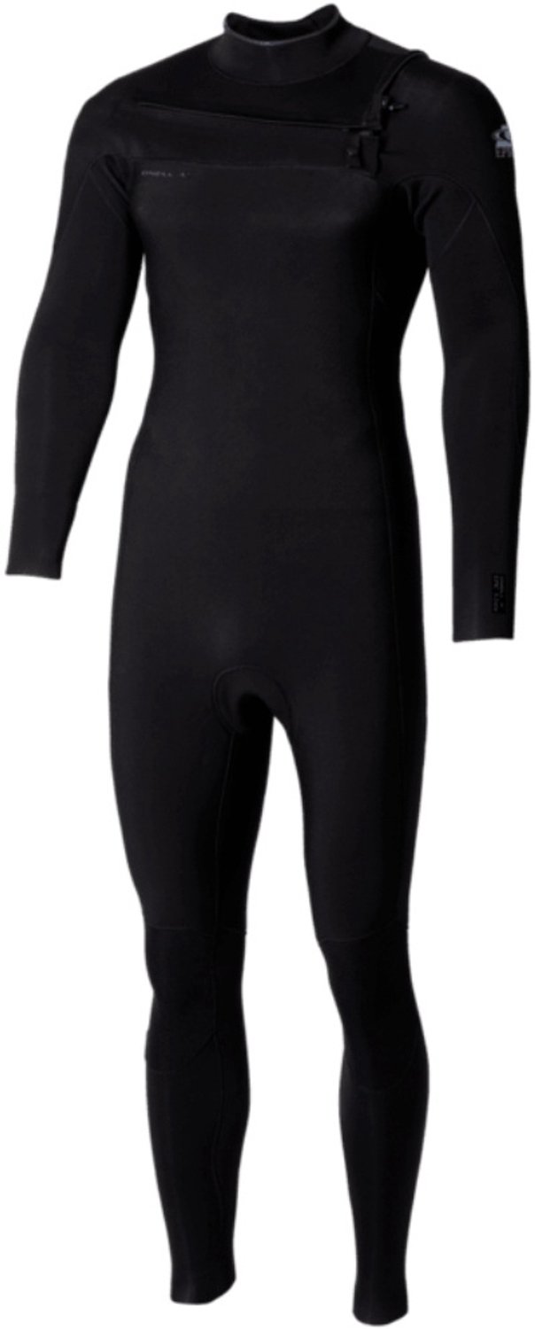 2026 O'Neill Junior Epic 3/2mm Borst Ritssluiting Wetsuit - Black