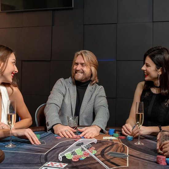 2 stuks telescopische chipschuivers transparant – met acryl opvangschep voor poker- en roulette-chips — afbeelding 2