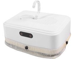 Asixxsix Draagbare Wasdroger, Intelligent Digitaal Display Opvouwbare Elektrische Droogmachine met Droge Tas, Compacte Ontwerpkledingdroger voor Reis Naar (EU -plug 220V)