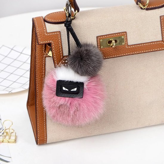 20 stuks kunstbont pompon kunstbontpompon pluizige pluizige pompon bal voor doe-het-zelf handwerk gebreide muts sjaals haken breien decoratie accessoires zwart 2,5 cm — afbeelding 2