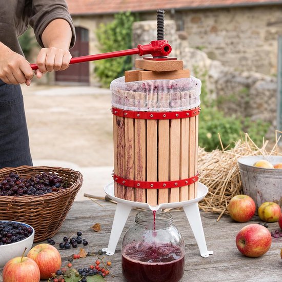 6L Handmatige fruitpers, wijnpers, fruitpers, maaipers — afbeelding 3