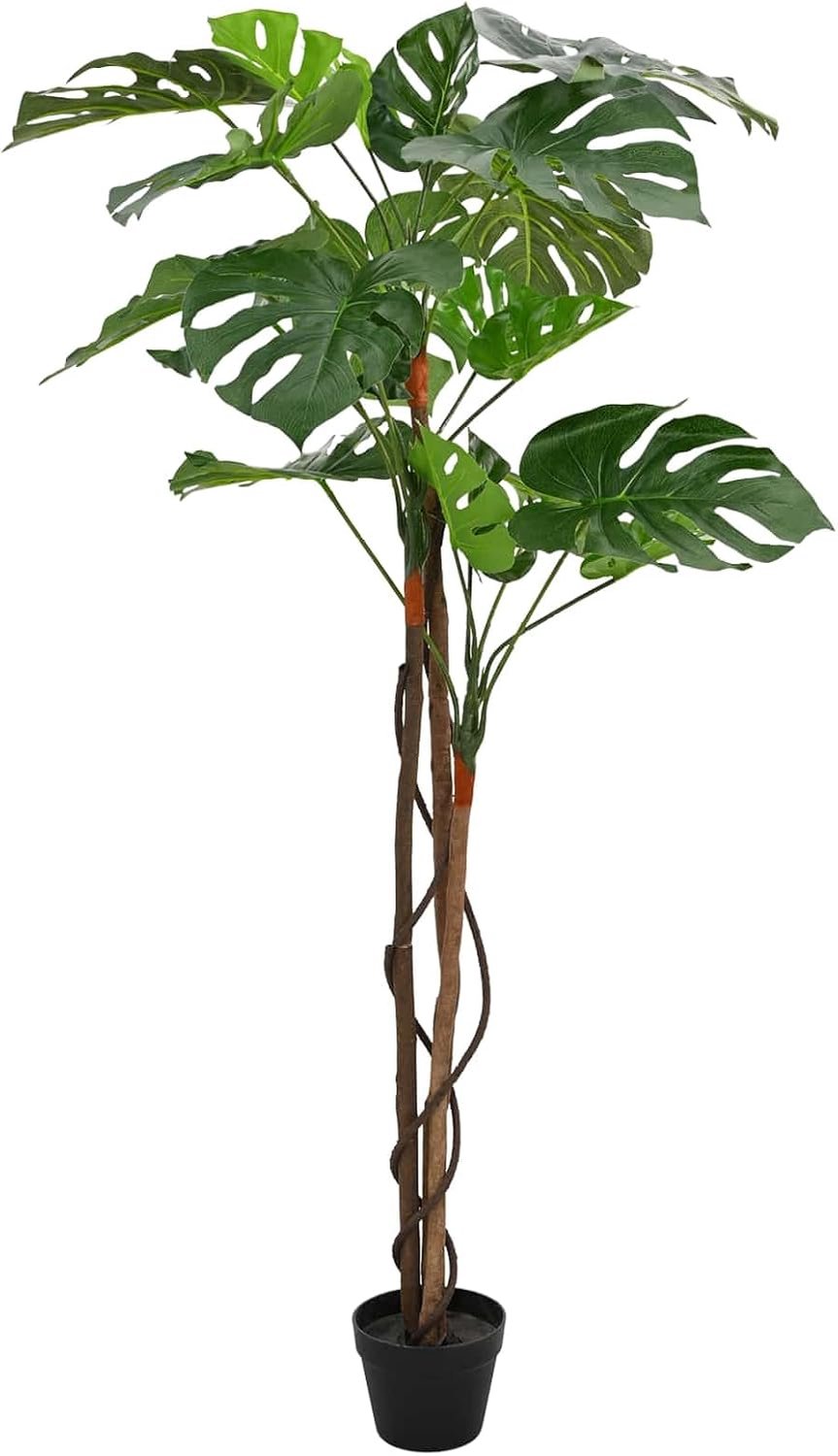 Kunstplant Monstera, 170 cm hoog, kunstplant voor woonkamer en kantoor, decoratieve kamerplant in pot, 94 x 18 x 170 cm