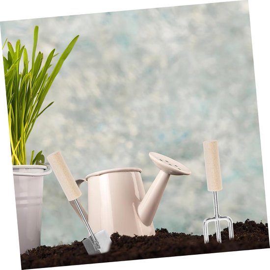4 Stuks Delige Miniatuur Tuinset met Gieter Realistische Mini Tuinaccessoires voor Poppenhuisdecoratie Compacte Maat voor Creatieve Handvaardigheid Interieurversiering — afbeelding 2