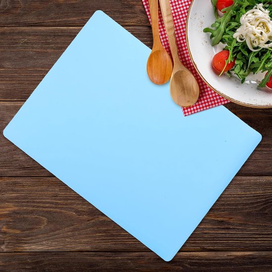 2 Stuks Hittebestendige Siliconen Placemat Waterdichte Flexibele Antislip Tafelmat voor Ouderen Geluidsdempende Isolatie Eenvoudig Schoon Te Maken voor Eettafels Verzorgingshuizen — afbeelding 3