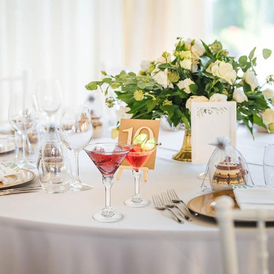 40 stuks herbruikbare kunststof martini-glazen, 150 ml, grote martiniglazen, margarita-glazen van kunststof, perfect voor nieuwjaarsfeesten, wijn, desserts, aperitieven en — afbeelding 3